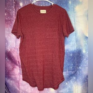 men's red heathered pocket t-shirt by On The Byas 🛍